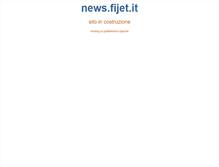 Tablet Screenshot of news.fijet.it